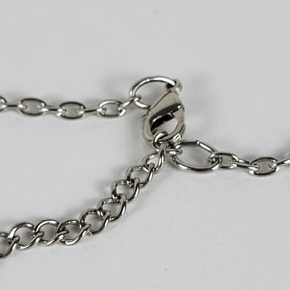 Vera Wang Green Cabochon Clear Crystal Tassel Pendant Necklace 32 In Silver Tone - Picture 7 of 11